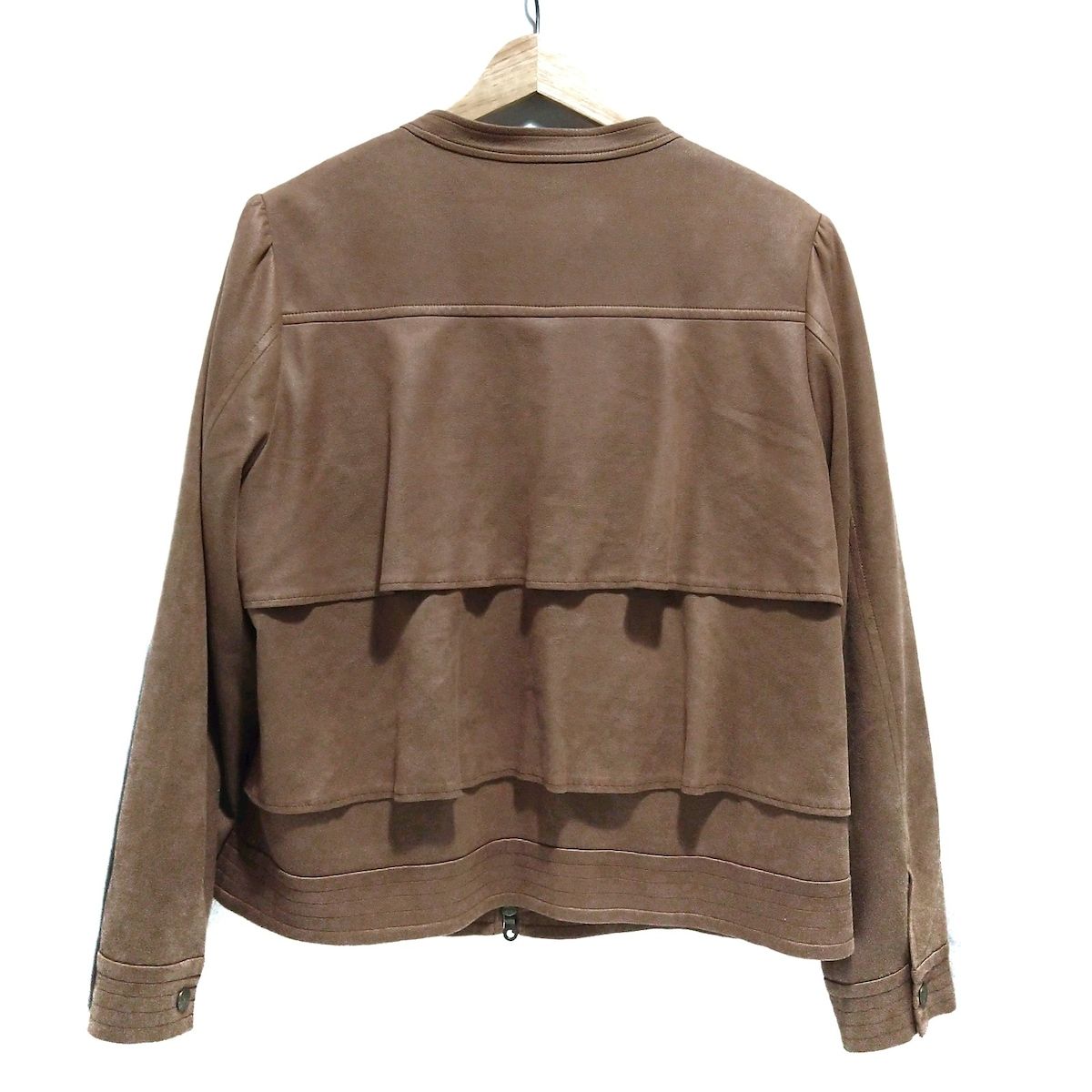 Rose Tiara ローズティアラ ブルゾン サイズ46 XL レディース - ブラウン 長袖 ジップアップ 春 秋