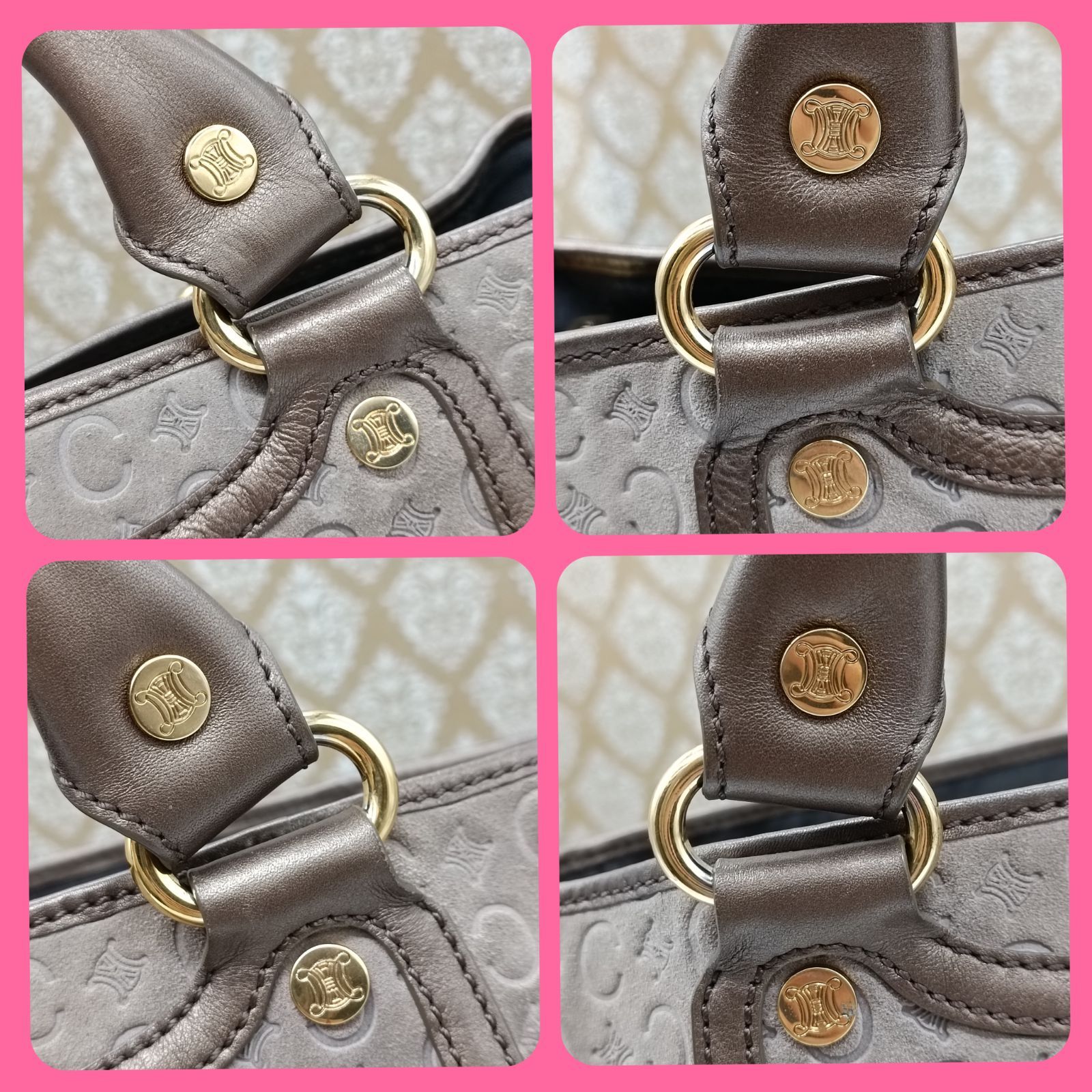 CELINE 》 セリーヌ ブギーバッグ ハンドバッグ スエード C