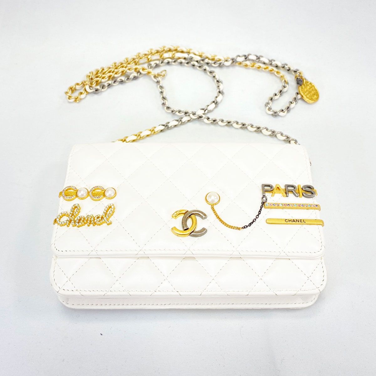 CHANEL チェーンウォレット ショルダーバッグ ラムスキン 9468 CHANEL シャネル 限定 チェーンウォレット ショルダーバッグ
