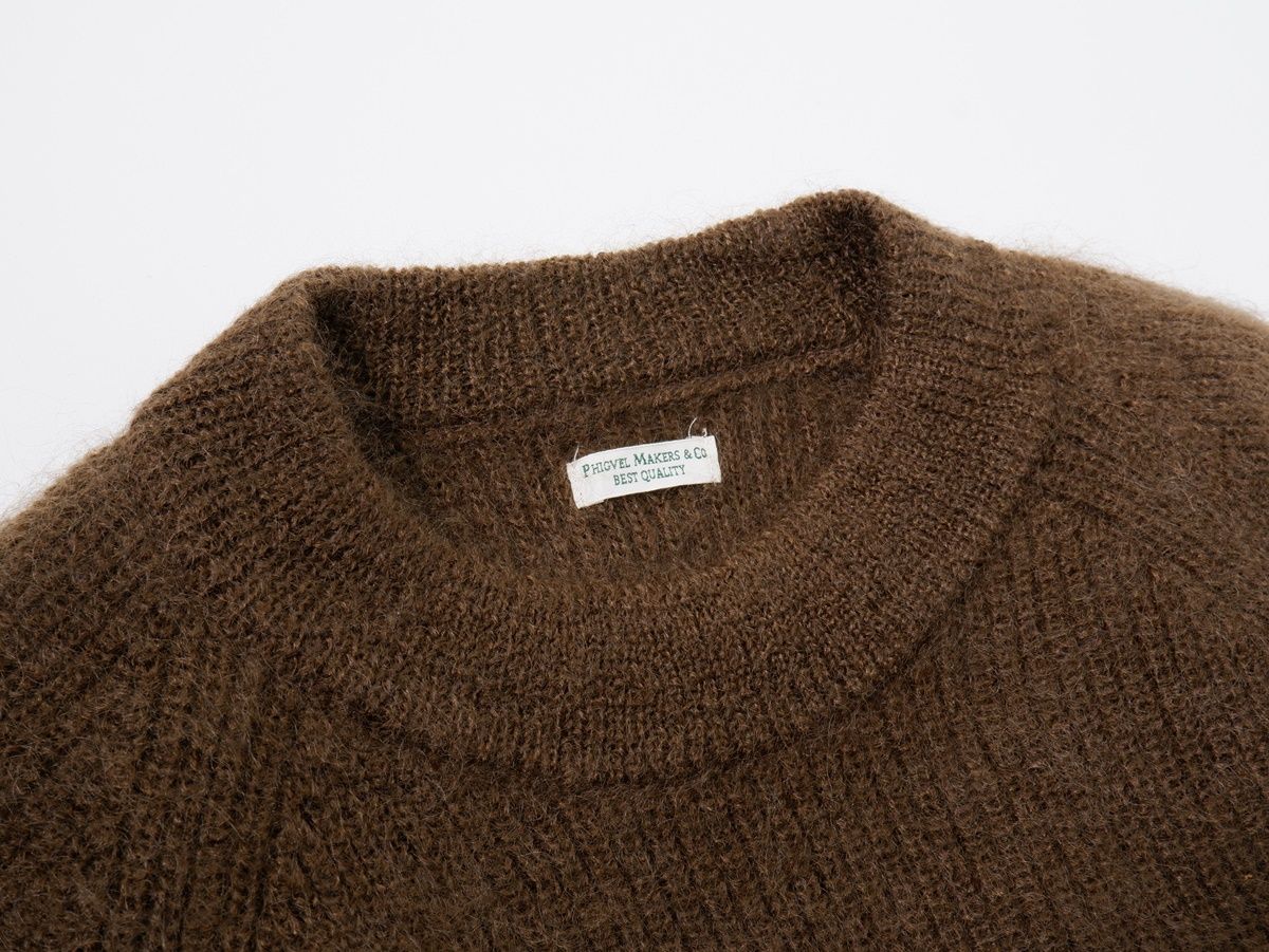 PHIGVEL MAKERS & Co./フィグベル MOHAIR KNITキッドモヘア クルーネックニット【1】【MKNA73795】