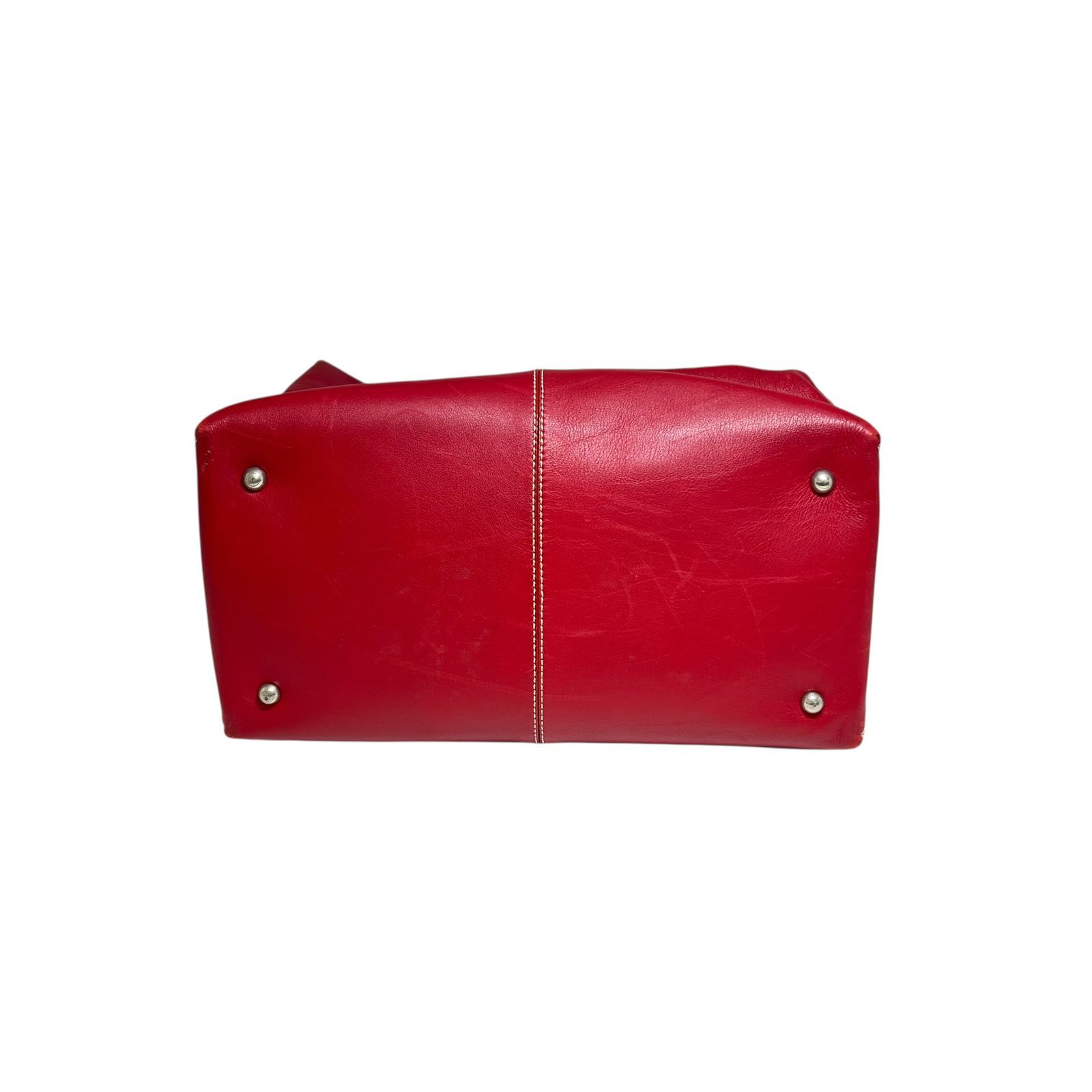 TOD'S トッズ ミニボストン 2way ショルダーバッグ 赤 - メルカリ