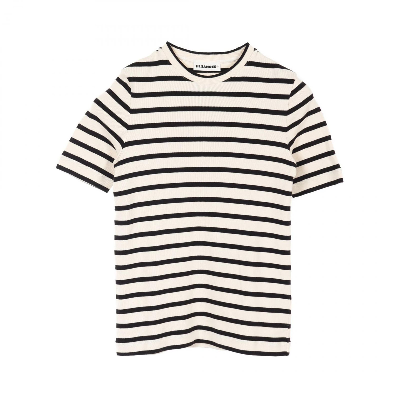 ジルサンダープラス JIL SANDER＋ カットソー J40GC0111 J46497 ベージュ|ブラック コットン シャツ レディース Used A