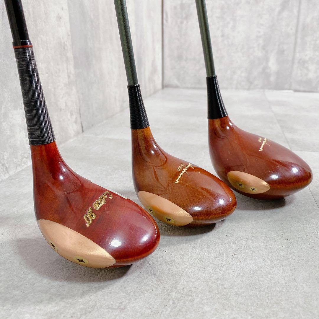 X537 HONMA 1W 3W 5W パーシモン ウッド 3本 ヒロホンマ ドライバー