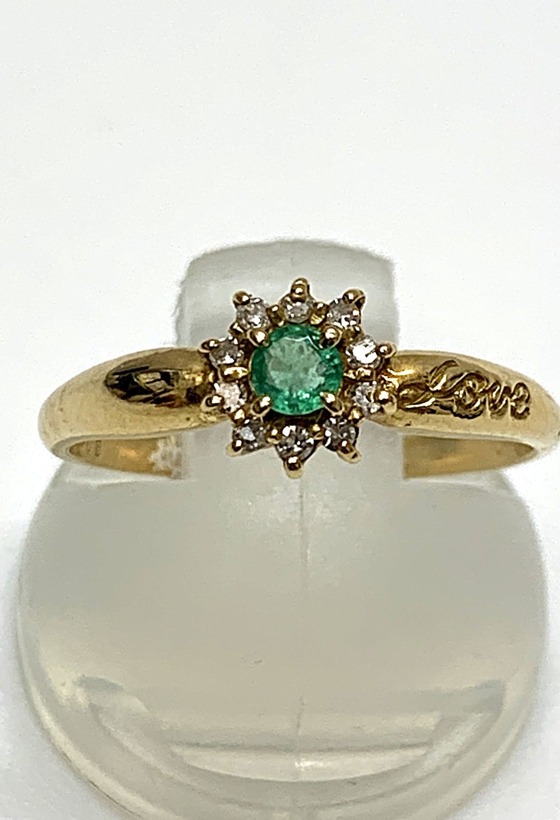 k18 4°C サファイア 8号&(ブランド不明)k18ダイヤモンドリング9号 受注