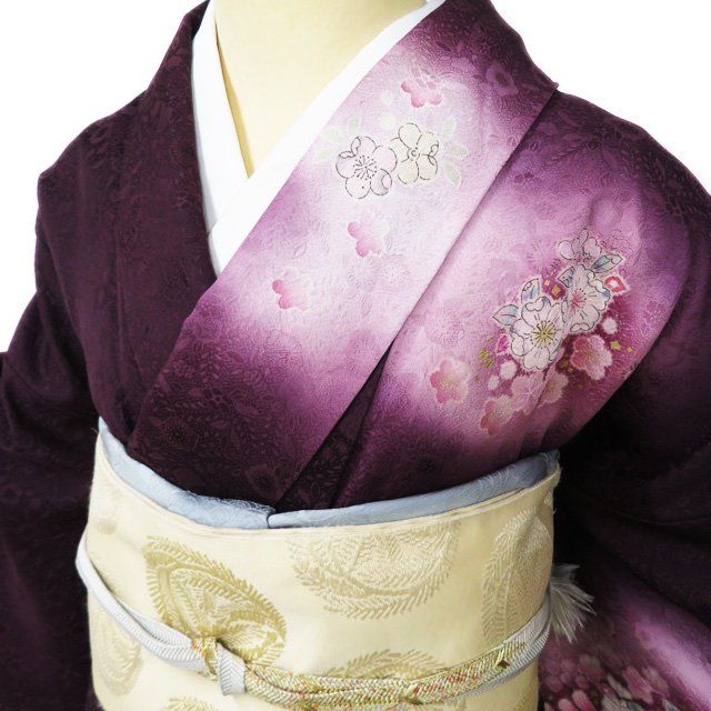 訪問着 着物 中古 袷 桐屋 翠山工房 辻が花 星座 L トール A1108