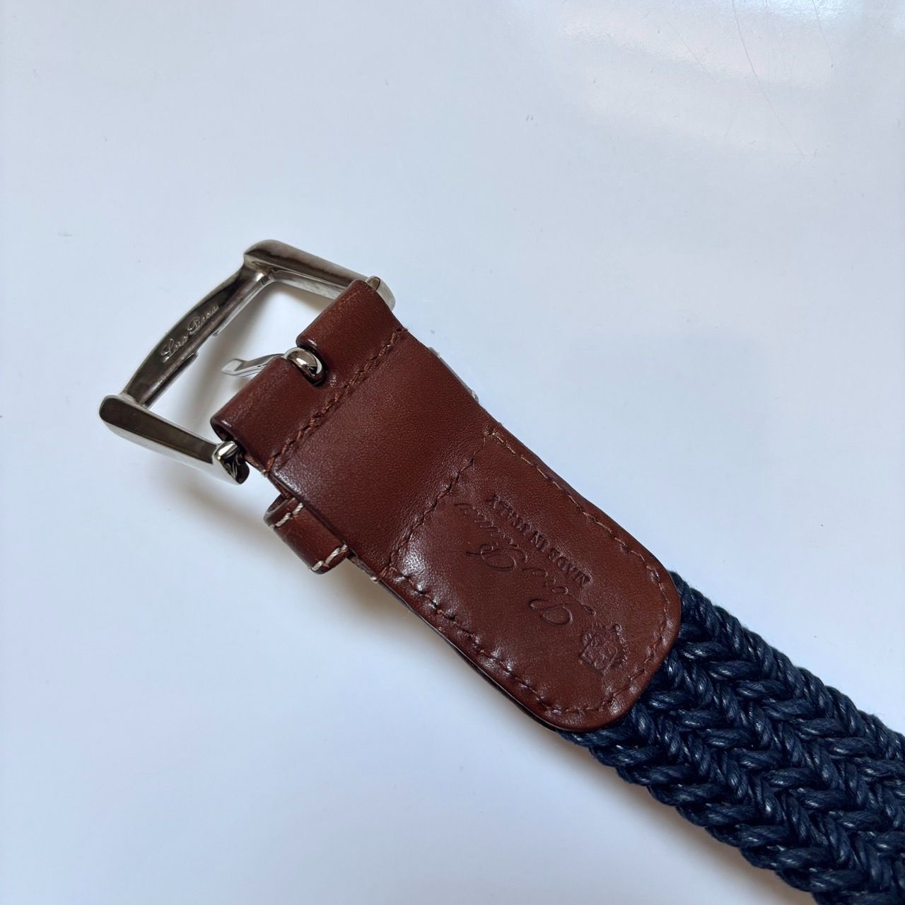 Loro Piana ロロピアーナ メンズ ベルト レザー×キャンバス