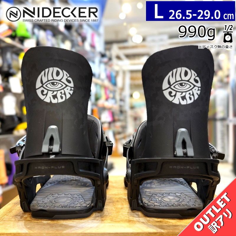 OUTLET 24-25 NIDECKER KAON-PLUS APX Lサイズ ナイデッカー メンズ スノーボード バインディング 型落ち 日本
