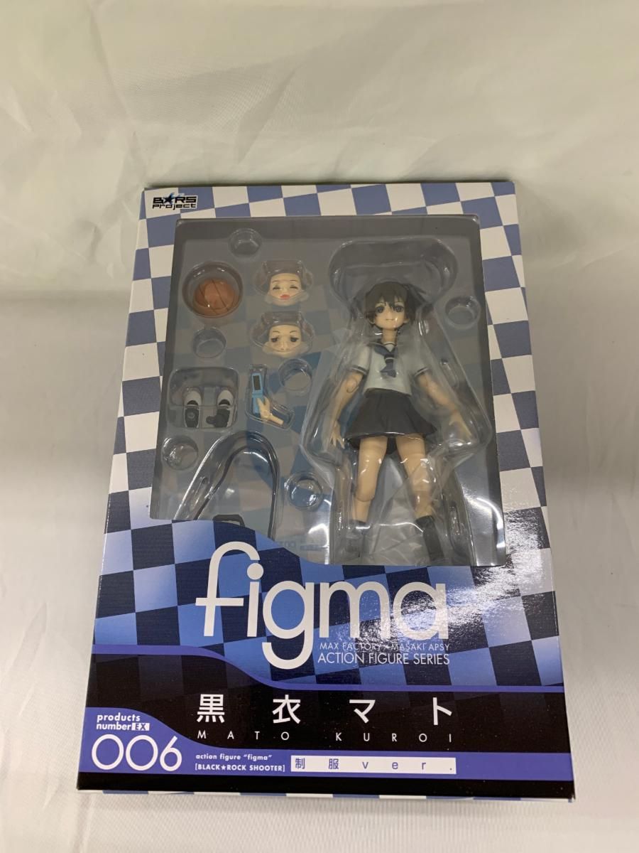 未開封】figma ．EX006 BLACK☆ROCK SHOOTER 黒衣マト 制服ver