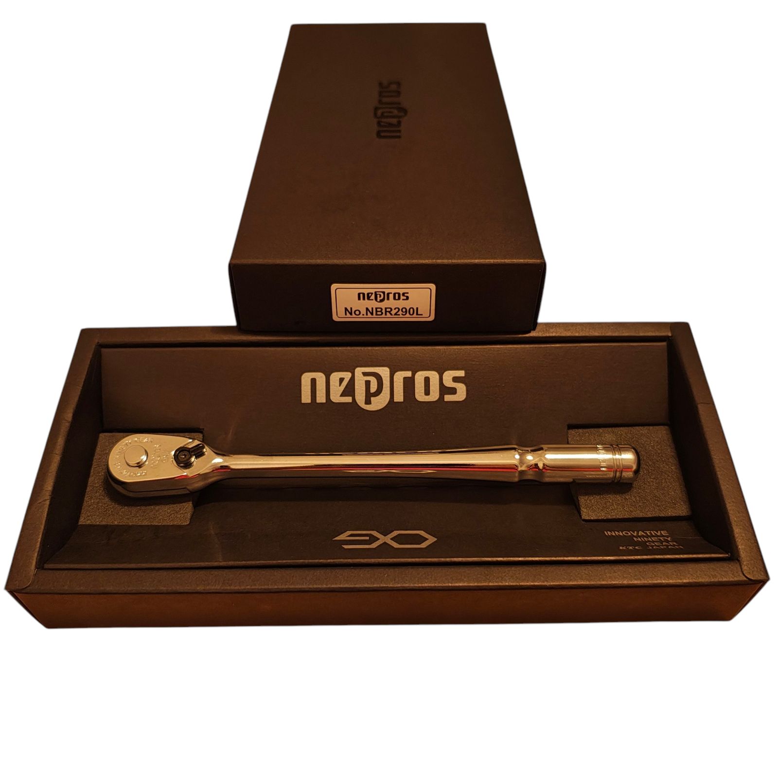 WJ34 KTC 京都機械工具株式会社 ネプロス 6.3sq. ロングラチェットハンドル NBR290L