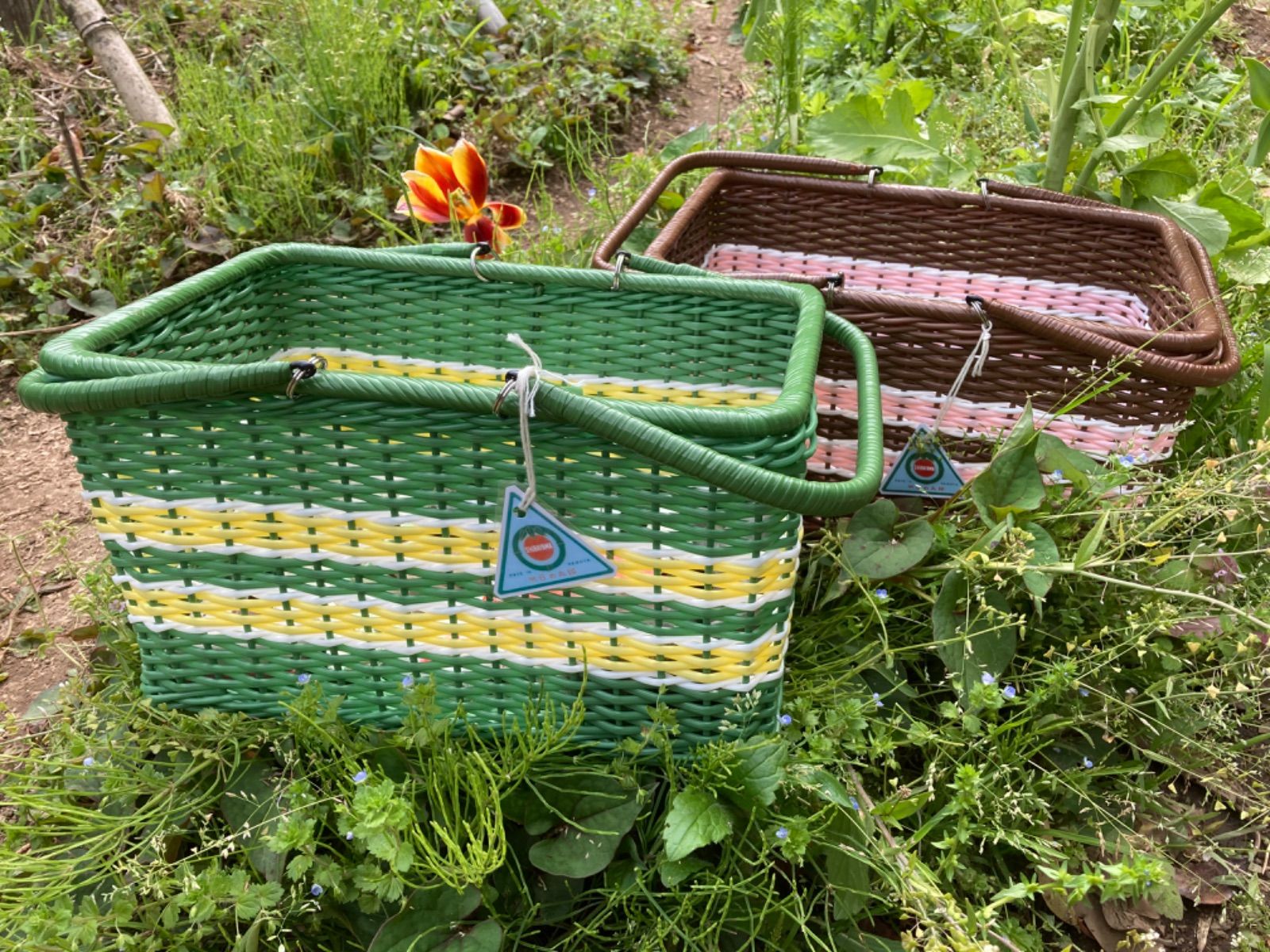 篭バック　 カノン、ブラウン(シバヤマさんの手づくりカゴ)昭和レトロ 篭バック カノン、ブラウン(シバヤマさんの手づくりカゴ)昭和レトロ 帯