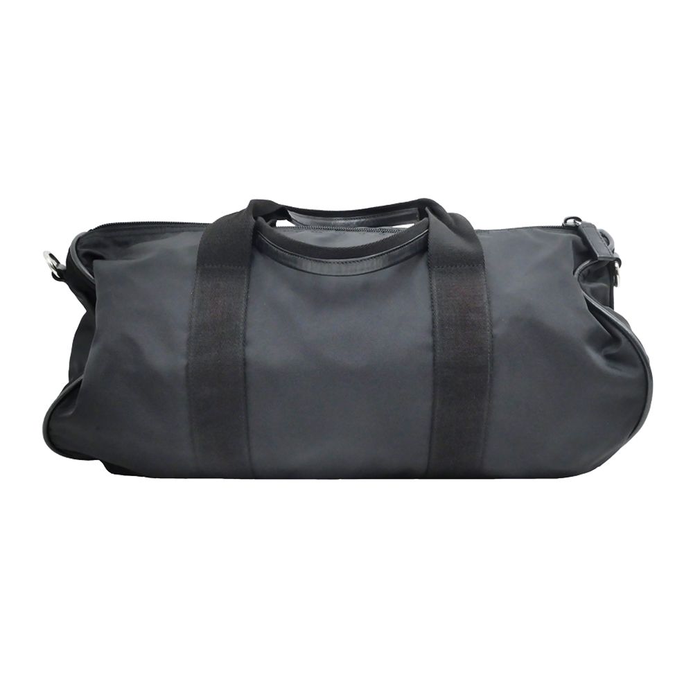 名東】プラダ ボストン ナイロン トートバッグ ハンド ブラック 黒色