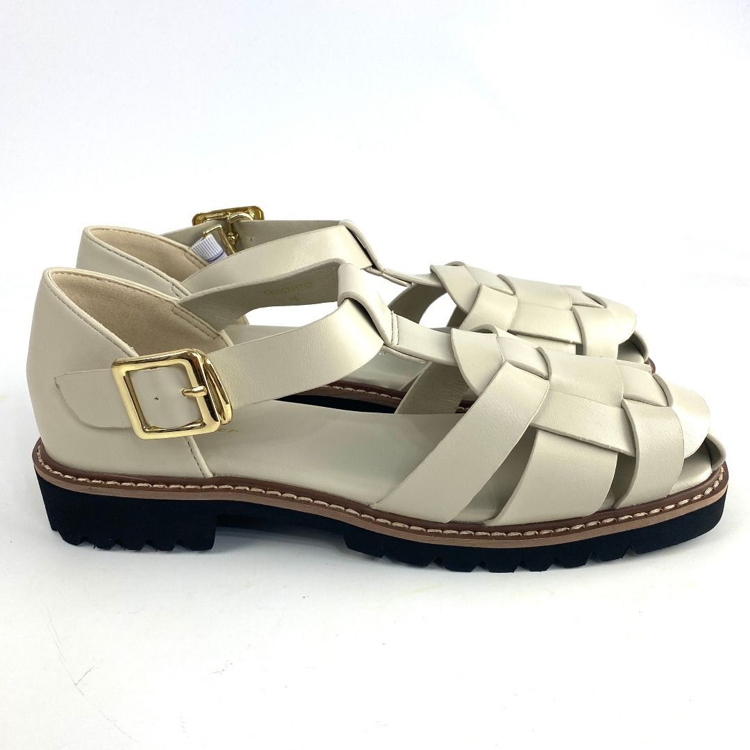 新品 Au BANNISTER グルカサンダル アイボリー 35 36 37 38 39 合成 