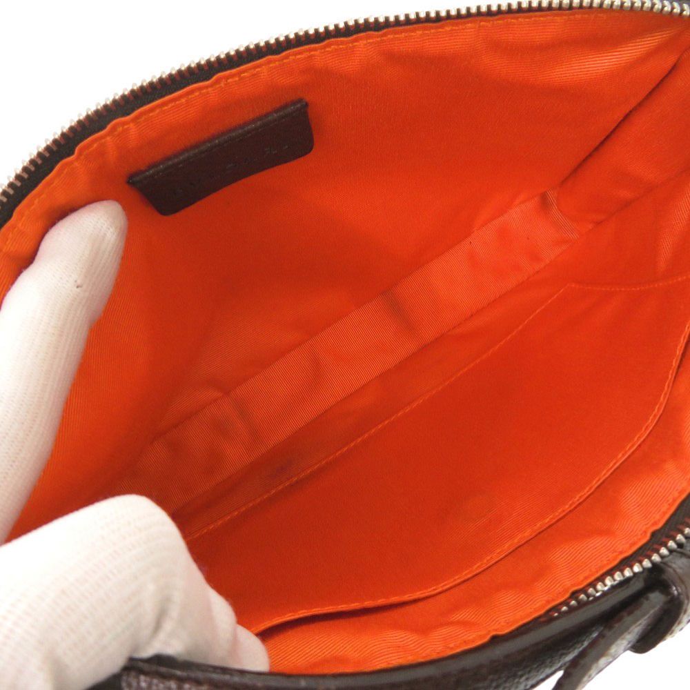 美品 ブルガリ ロゴマニア キャンバス レザー ブラウン アクセサリー  