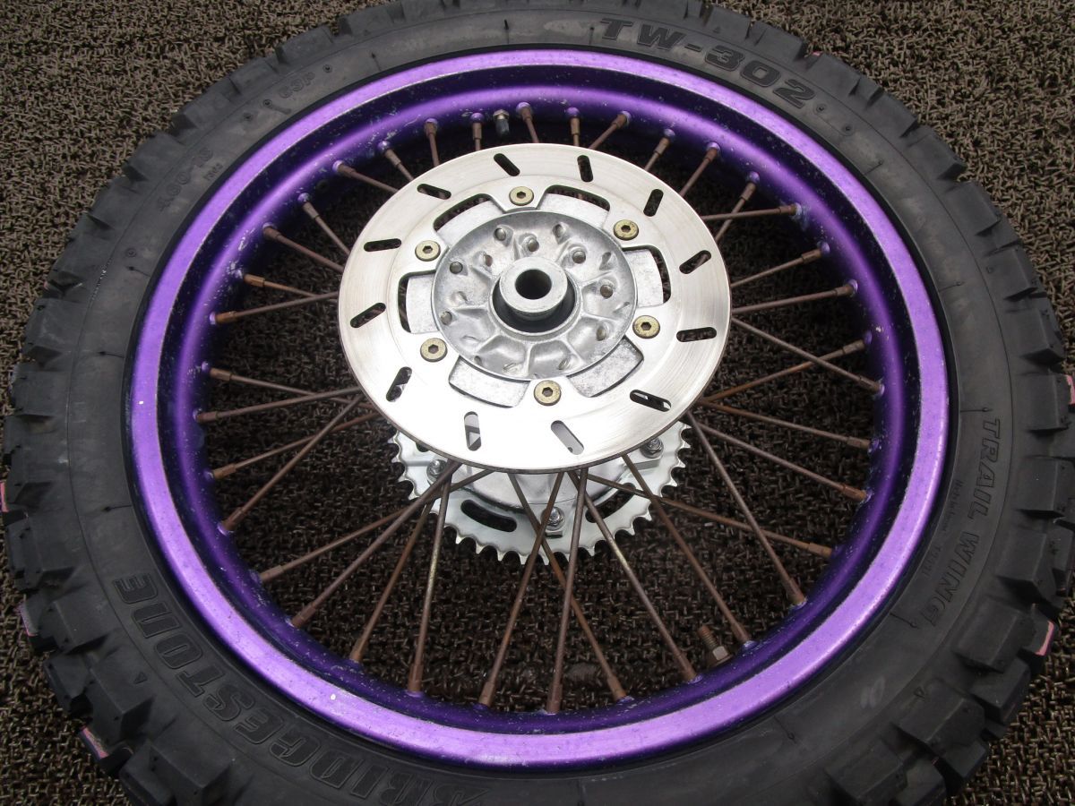 TT250Rレイド リアホイール ディスク スプロケット □L735！4GY ヤマハ 【 4GY 】 Raid TT250R リアホイール ディスク 中古 動画有 内田輪店