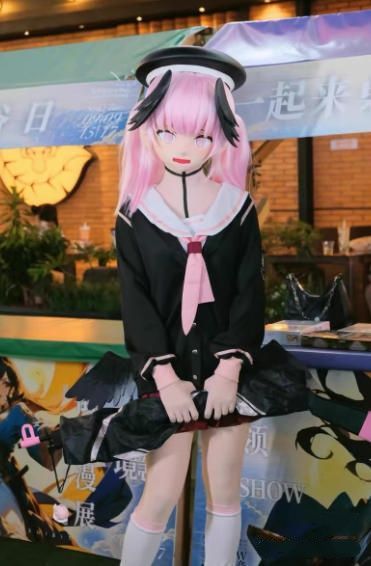 高品質保証。 全頭マスク カツラ付き NO.1072 フルマスク ドール ヘッドロリータ人形 コスプレ マスク 仮装 着ぐるみ コスチューム 二次元 来店をご期待!