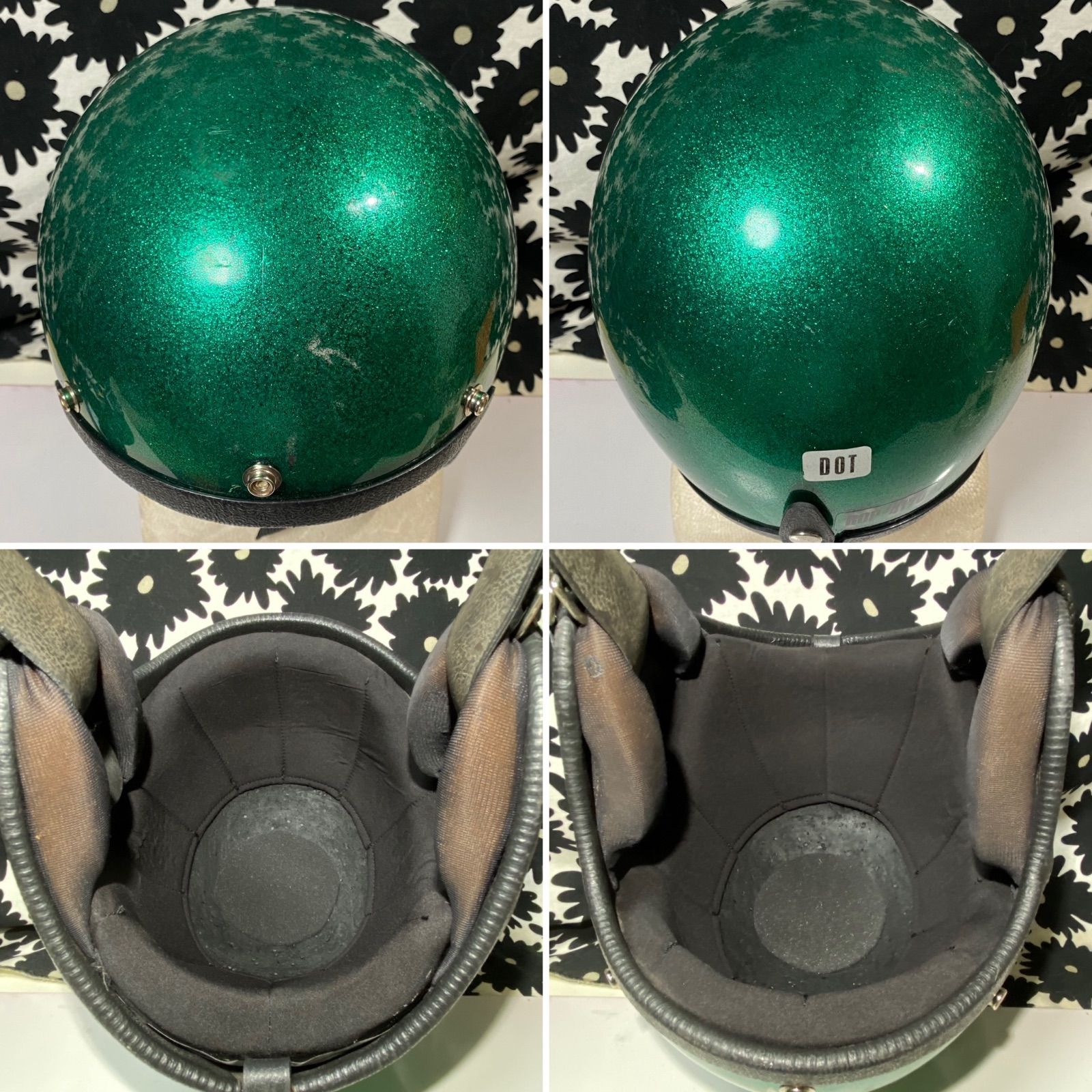 ROP-4170 70's ジェットヘルメット 分解洗浄/リペア/目深加工済 L 