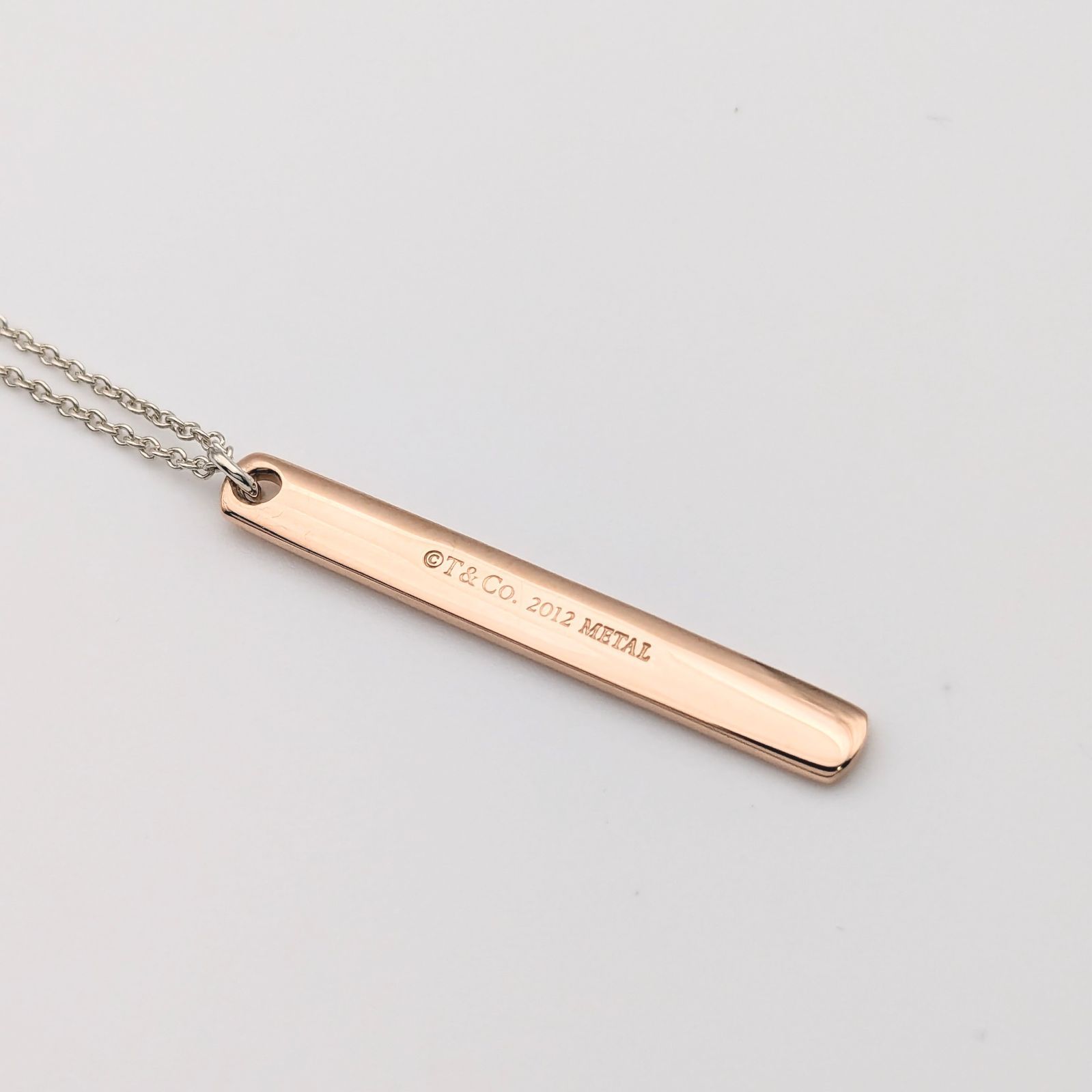 極美品 TIFFANY ティファニー 1837 バー タグ プレート ルベド メタル 