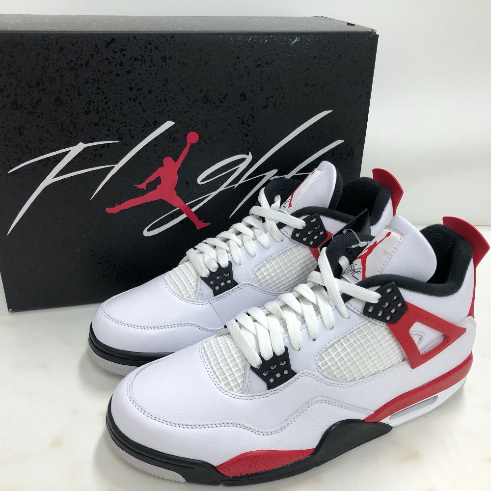 02w06250 ナイキ NIKE  AIR JORDAN 4 RETRO エア ジョーダン 4 レトロ  ホワイト  29.0cm 中国製 メンズ  箱・タグあり  スニーカー  DH6927-161  【中古品】