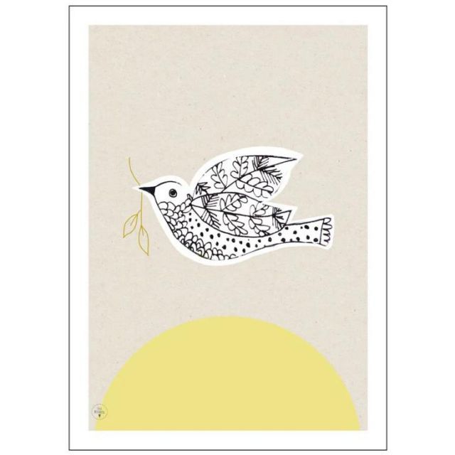 2386/B 肉筆原画 美人とモンステラ 水彩絵具 手描きイラスト 裸婦画