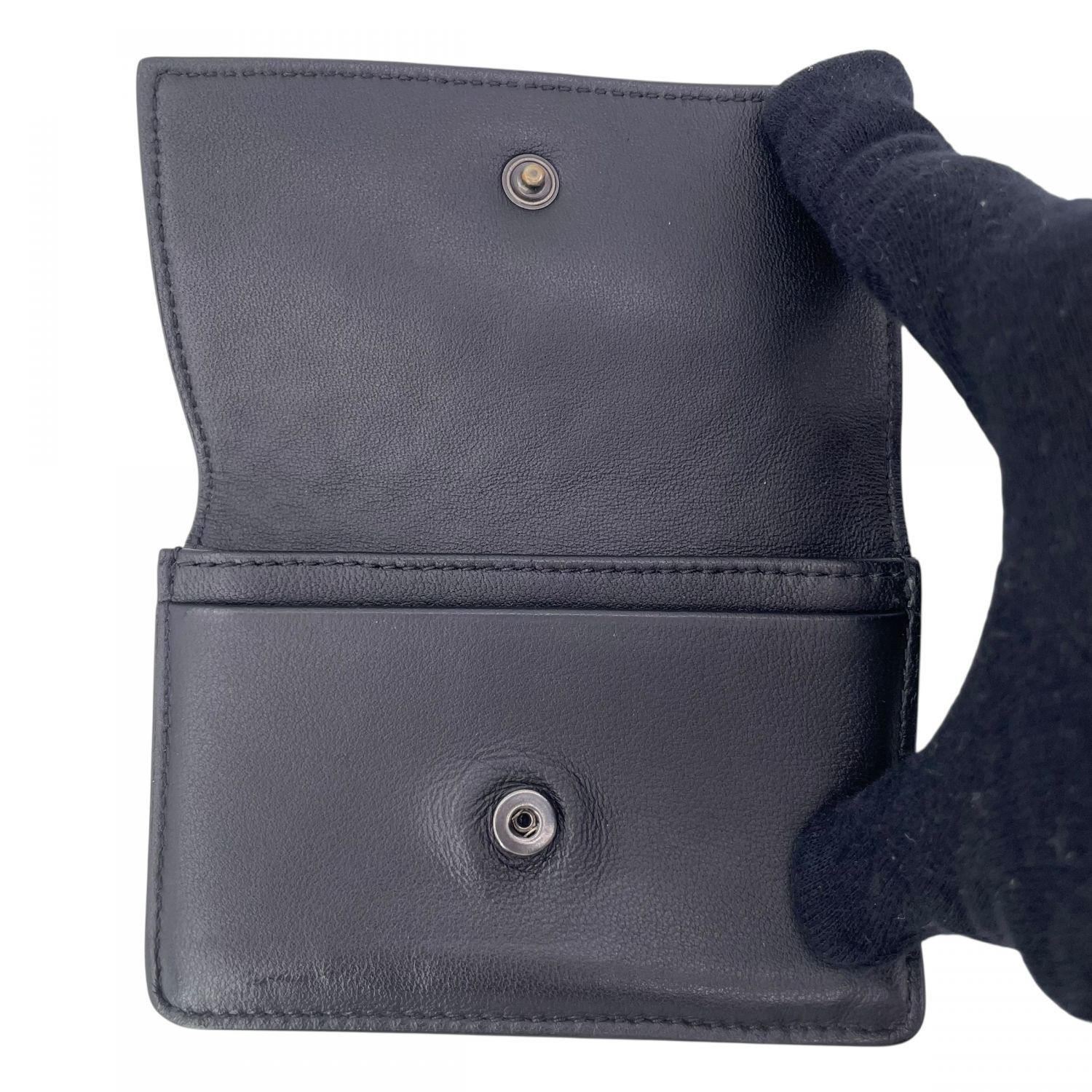 中古】 Bottega Veneta ボッテガウェネタ イントレチャート カード  