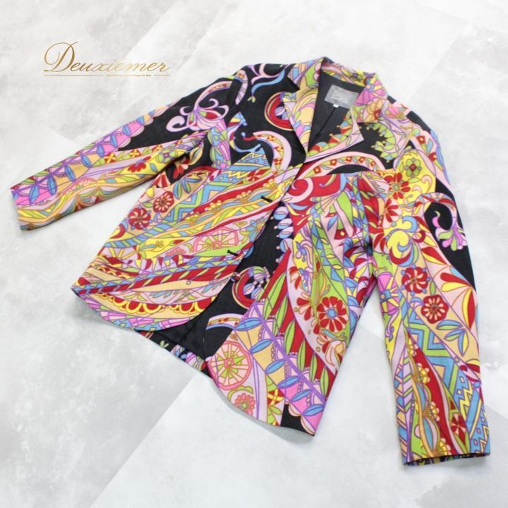 【TOKUKO 1er VOL】トクコプルミエヴォル ジャケット 9号 M 紫 TOKUKO 1er VOL】トクコプルミエヴォル ジャケット 9号 M 紫