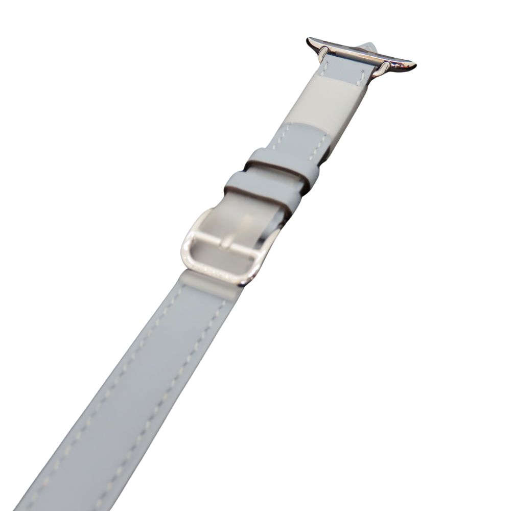 中古】HERMES エルメス Apple watch アップルウォッチ用ベルト ドゥブルトゥール 40ｍｍ 41ｍｍ ヴォースイフト レザー ブルーラン  Z刻印 レディース A2404595 - メルカリ