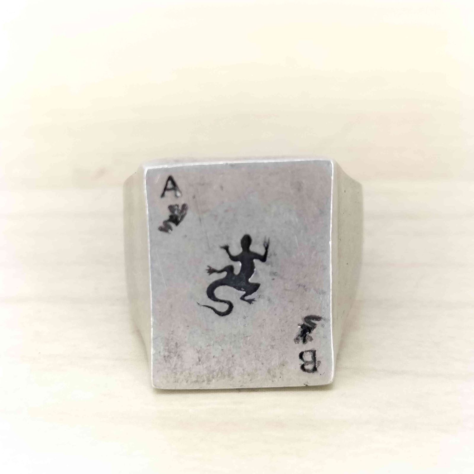 アニエスベーオム Agnes b.homme レザールリング メンズ 18号 - メルカリ