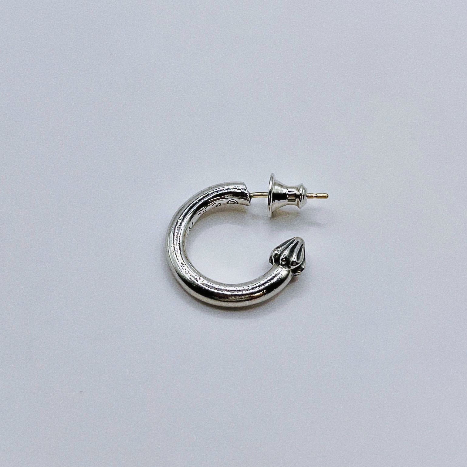【インボイス付き】CHROME HEARTS プレーンフープピアス Chrom heartsクロムハーツ フーププレーンピアス インボイス付 イン