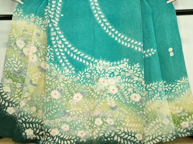 平和屋着物▽訪問着 単衣 作家物 辻が花 暈し染め 正絹 逸品
