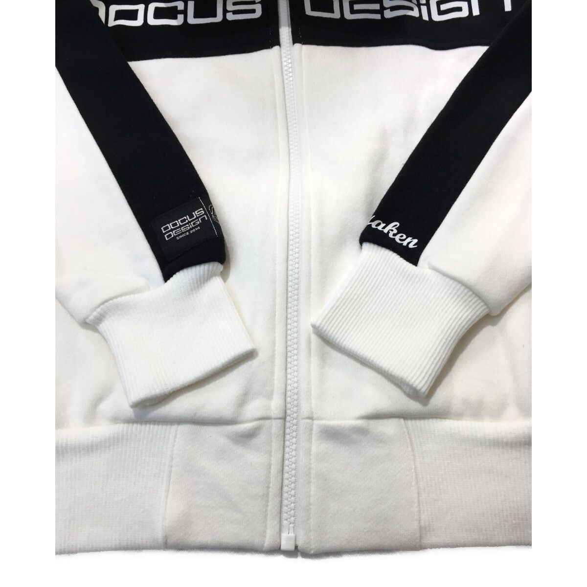 coco 中古 ドゥ－カス DOCUS ユニセックス フルジップアウター M 白 ホワイト 長袖 裏起毛 中古 ユニセックス ドゥ－カス DOCUS フルジップアウター M 白
