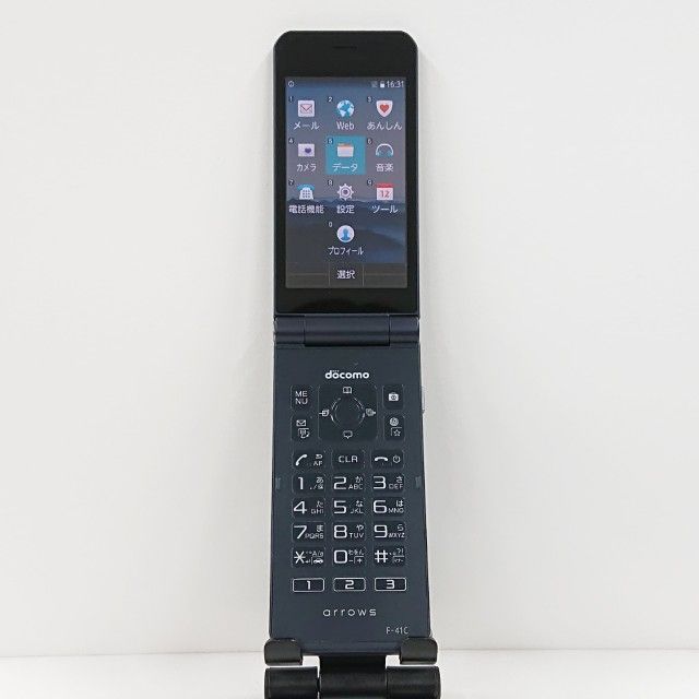arrows ケータイ ベーシック F-41C ドコモ ネイビー 本体 c12627