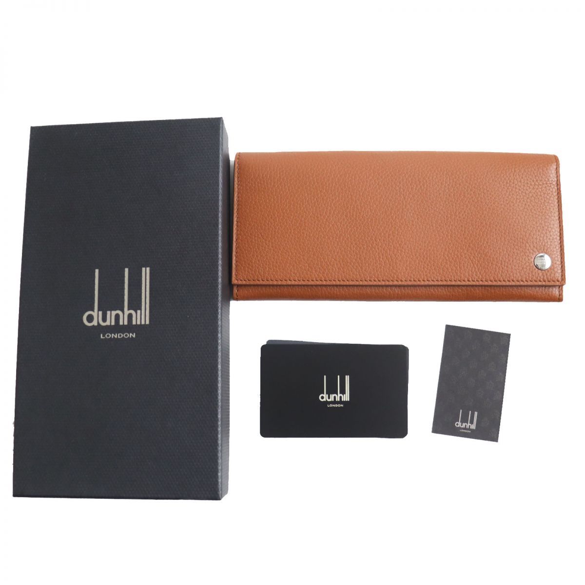 未使用品○dunhill ダンヒル L2V310T ボストン レザー 二つ折り 長財布