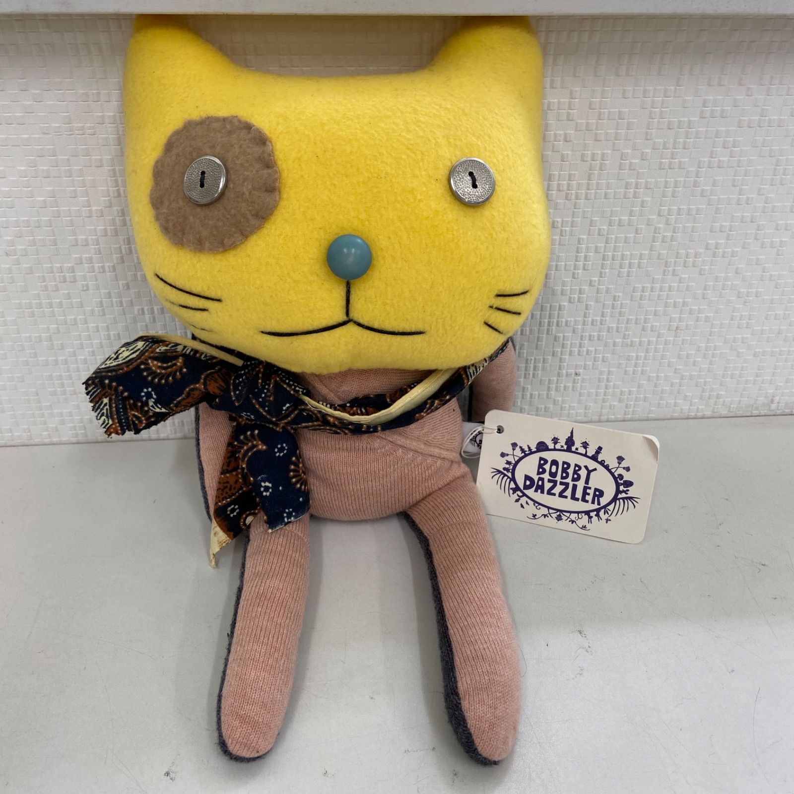 BOBBY DAZZLER ぬいぐるみ ねこ ハンドメイド 一点もの