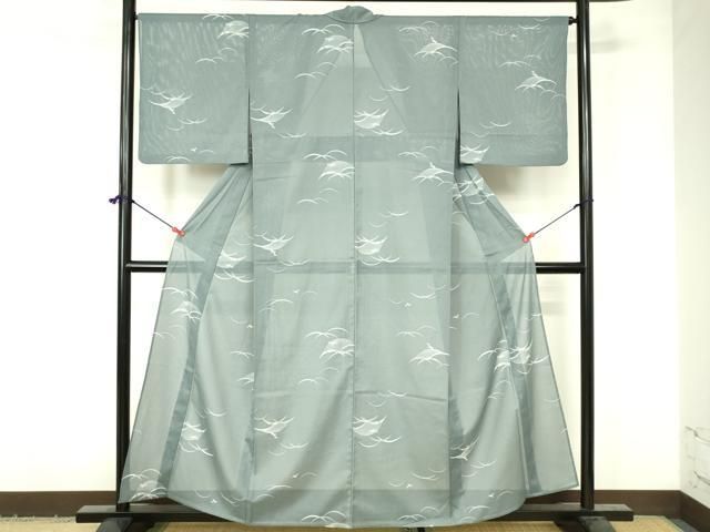 平和屋着物○上質な小紋 跳兎 雪芝文 正絹 逸品 未使用