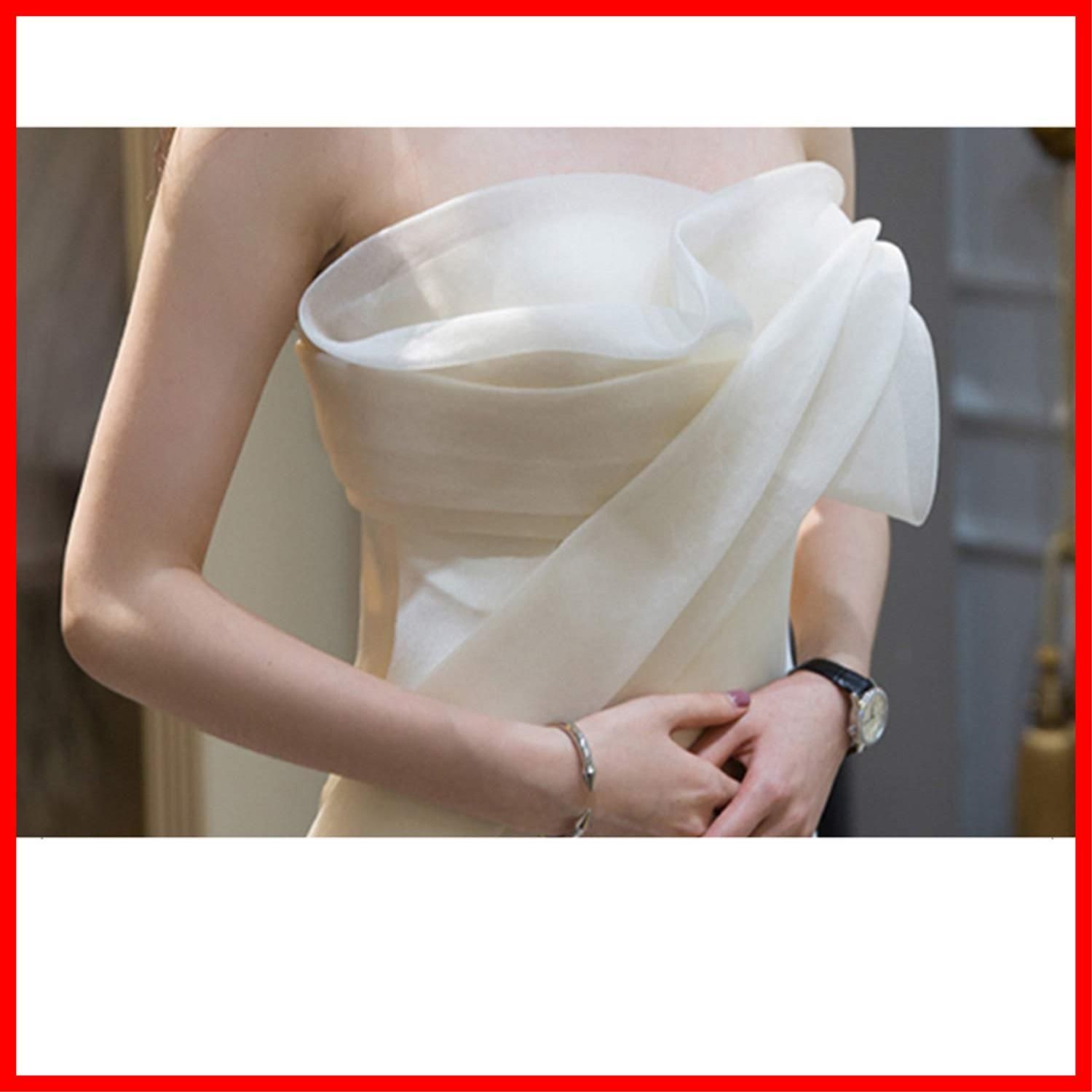 ワンピース 結婚式 花嫁 二次会 ロングドレスウェディングドレス ホワイト 旅行撮影ドレス ウェディングドレス 海外挙式 娜美衣着