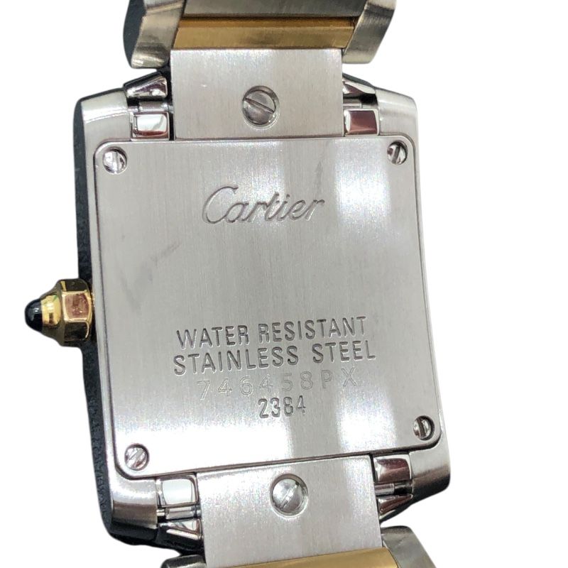 カルティエ Cartier ﾀﾝｸ ﾌﾗﾝｾｰｽﾞ SM W51007Q4 アイボリー YG/SS  