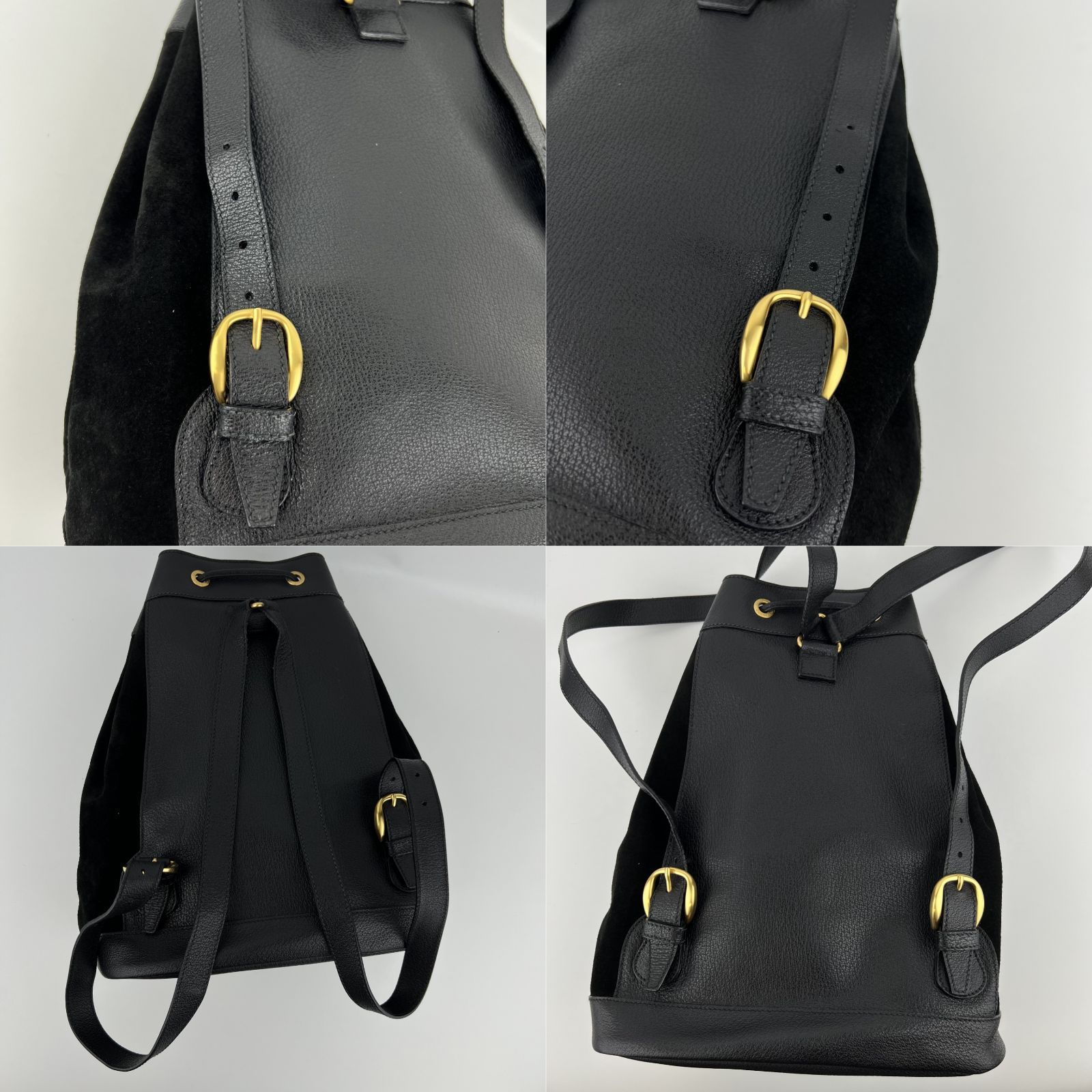 GUCCI グッチ バンブー リュックサック バックパック ブラック