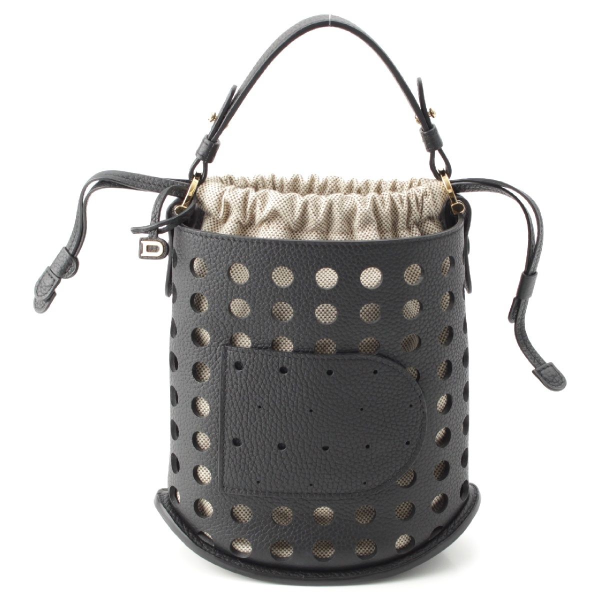 デルヴォー DELVAUX パン PIN MINI BUCKET ミニ サーピケ トリヨン ソフトグレイン ステッチ バケット ショルダーバッグ  AA0607 ATT0 ADNDO