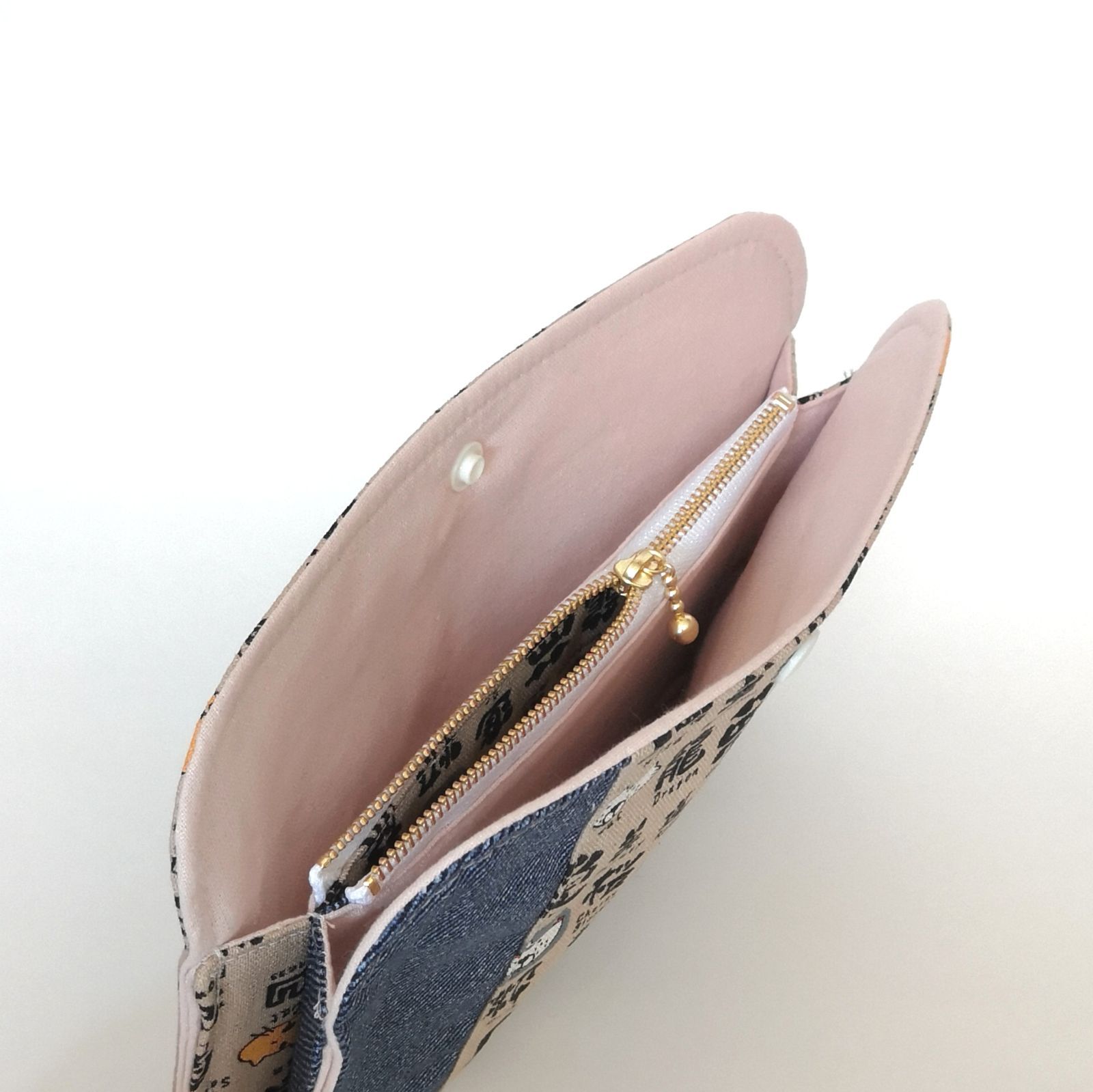 医療証等をスッキリ収納 筆文字ねこ-ポケット