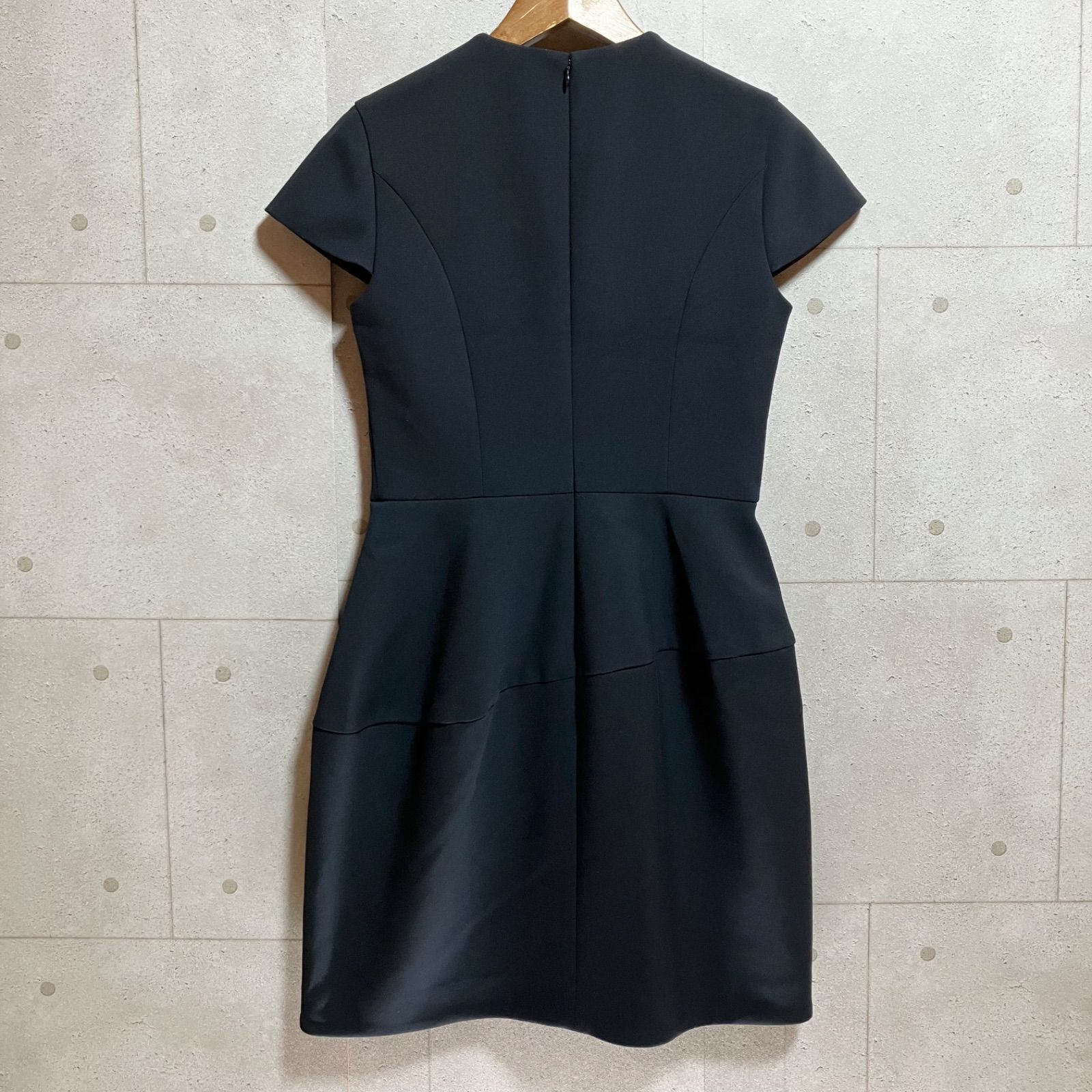 YOKOCHAN ヨーコチャン パール ワンピース ミニ 半袖 38 レディース 