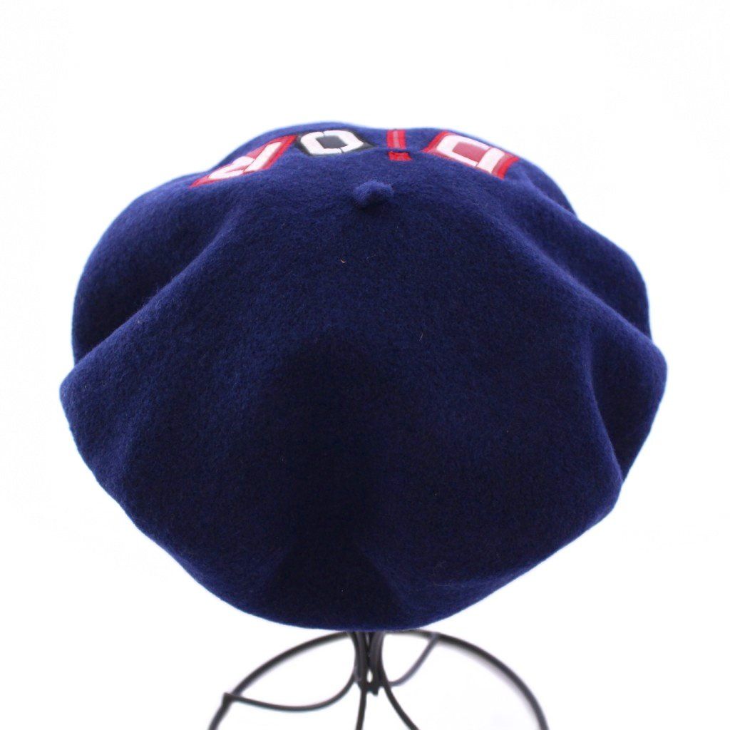 クリスチャンディオール Christian Dior ベレー帽 帽子 ロゴ 刺繍