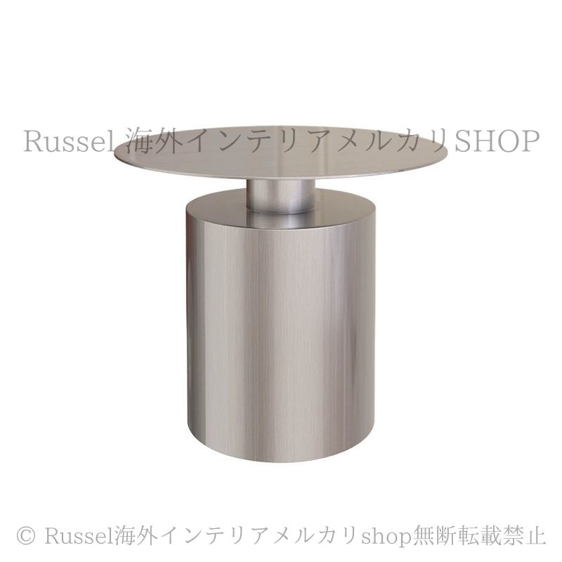 お買い得，人気センターテーブル ダイニングテーブル 円形 ラウンド ラグジュエリー ステンレス ホテルライク モダン 直径55cm おしゃれ ロー テーブル 食卓 単品 リビング 高級感 シルバー デザイナーズ シ センターテーブル・ローテーブル