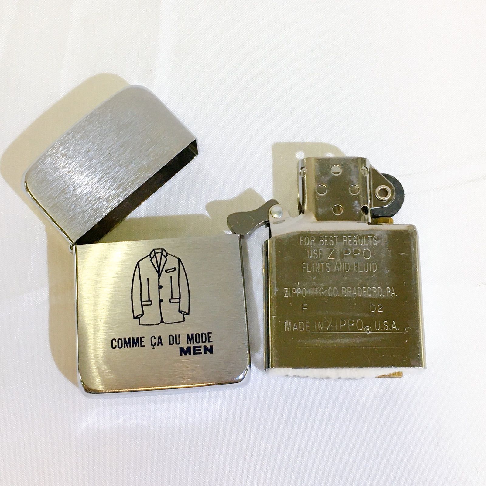 未使用品】 COMME CA DU MODE MEN ZIPPO コムサデモード ジッポ ライター 服 刻印 メンズ - メルカリ