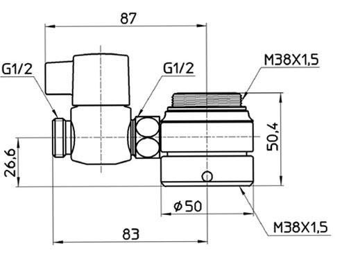 三栄水栓 SANEI シングル混合栓用分岐アダプター B98-AU2