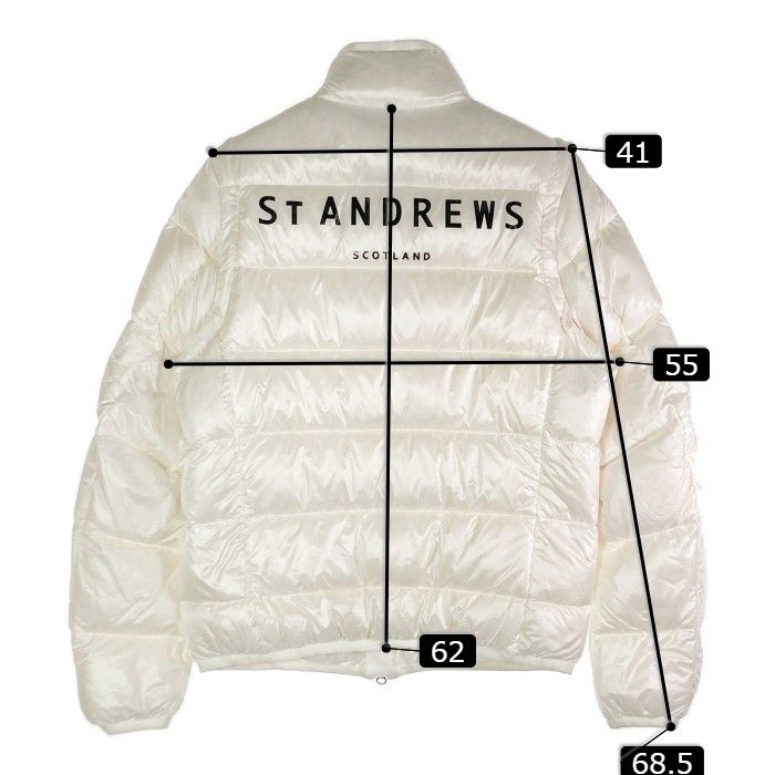 【美品】St ANDREWS セントアンドリュース ダウンジャケット LL St ANDREWS セントアンドリュース 2WAY ライトダウンジャケット