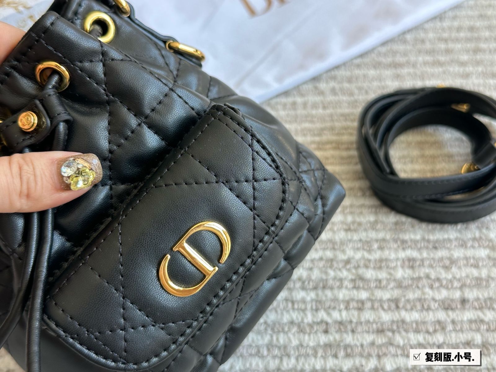 今日特価】DIOR CARO Leather Series [Small] | ディオール カロ