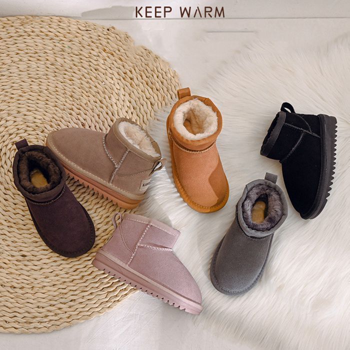 スノーブーツ 秋冬 ムートンブーツ キッズ 裏起毛 子供靴 女の子 男の子シューズ ジュニア ベビー おしゃれ ショートブーツ べたんこブーツ 防寒 暖かい キッズブーツ 幼稚園 小学生 誕生日 プレ min WWW_USTAUSTRALIA_COM_AU
