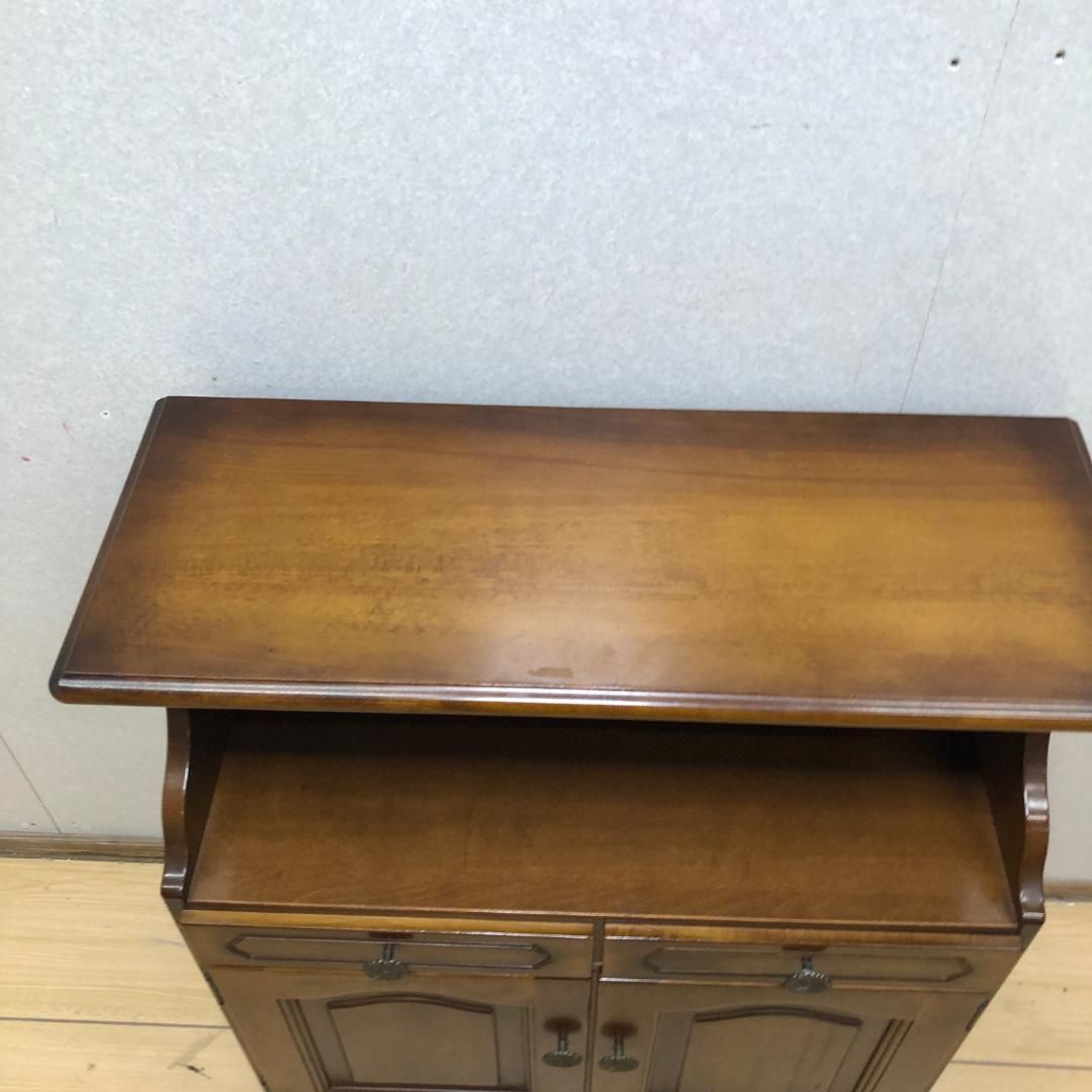 希少 カリモク karimoku サイドチェスト レトロ 電話台 キャビネット
