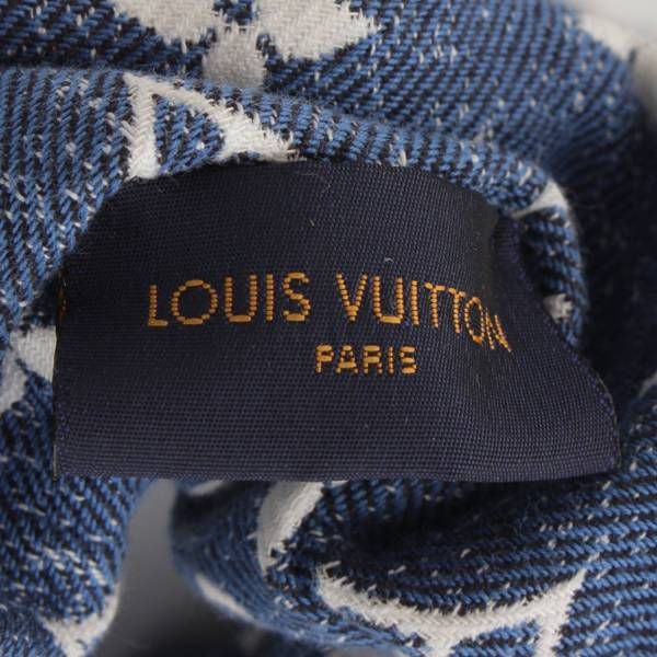 ルイヴィトン Louis Vuitton モノグラムデニム シュシュ ヘアアクセサリー ヘアゴム M77439 ブルー - メルカリ