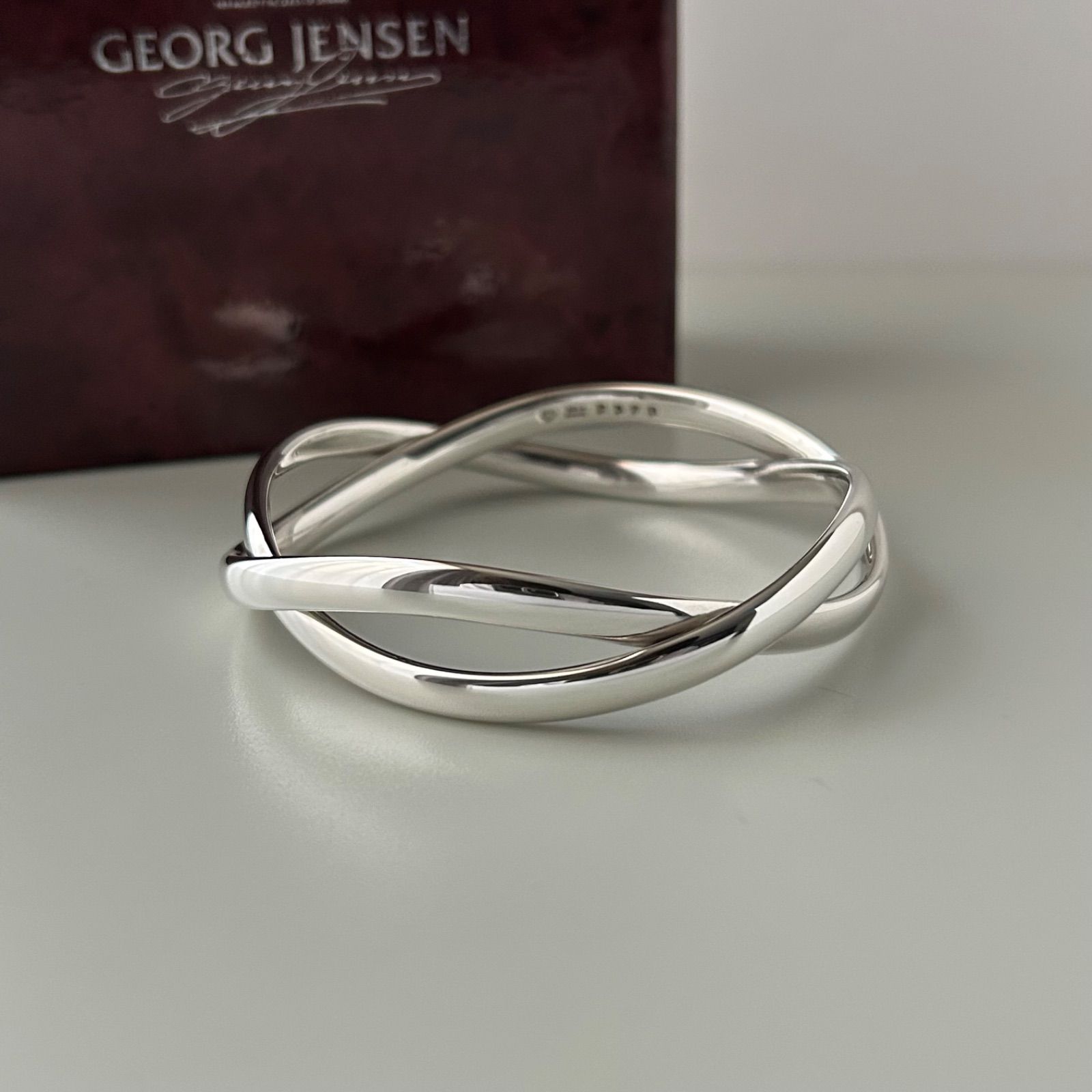 ジョージジェンセン バングル 237B ダブル ツイスト AG925 いわな様 ジョージジェンセン バングル 237B ダブル ツイスト